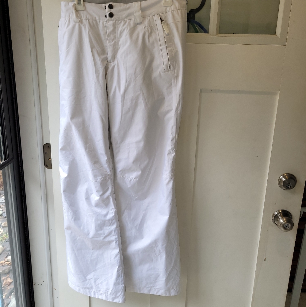 The North Face Hyvent pure white insulated ski snow pants size small